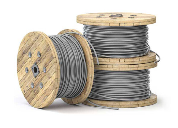 Enrollador de cable revestido de PVC
